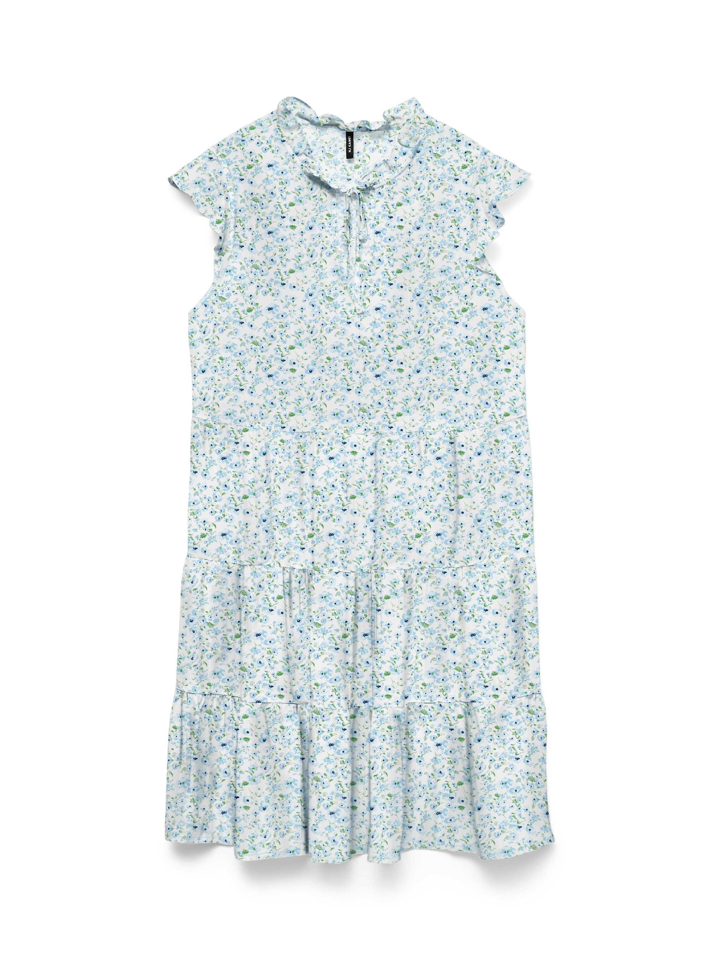 Vero Moda Minikleid VMALBA SS SHORT TIE DRESS WVN NOOS Viskose