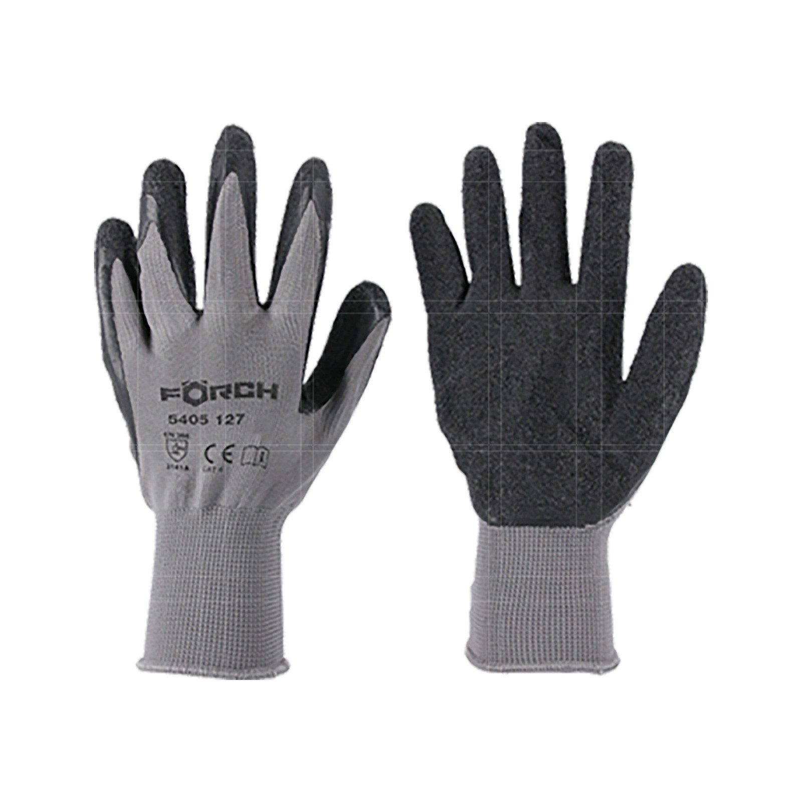 FÖRCH Latexhandschuhe Feinstrickhandschuhe Latex - Grösse 8 [12 Paar]