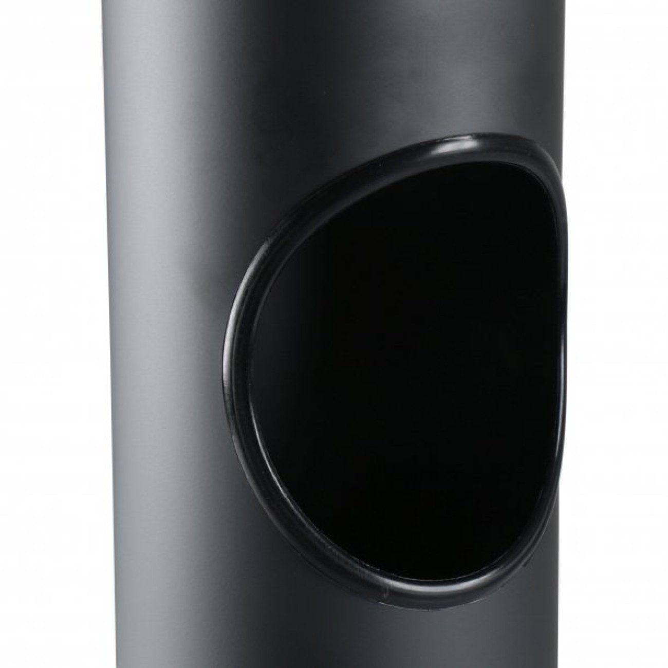 axentia Aschenbecher 2-in-1 Standabfallbehälter, mit Aschenbecher, 10 L, ø15 x 57 cm