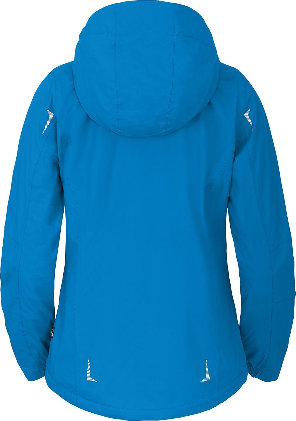 Regenjacke, mm leicht Damen Wassersäule, Bergson Kurzgrößen, Outdoorjacke THERMO wattiert, 12000 HELLI blau