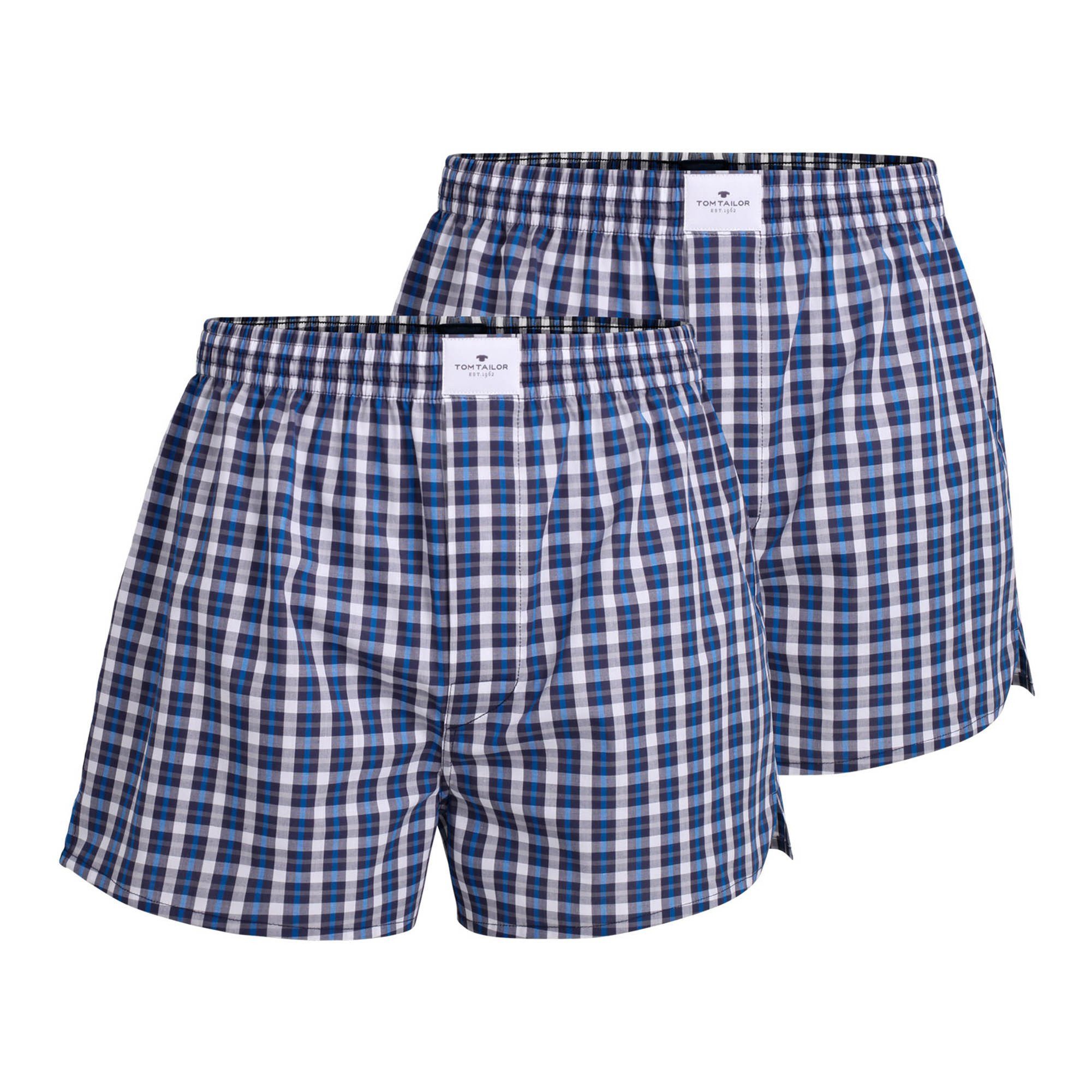 Boxershorts Herren Web-Boxershorts 2er Pack Baumwolle