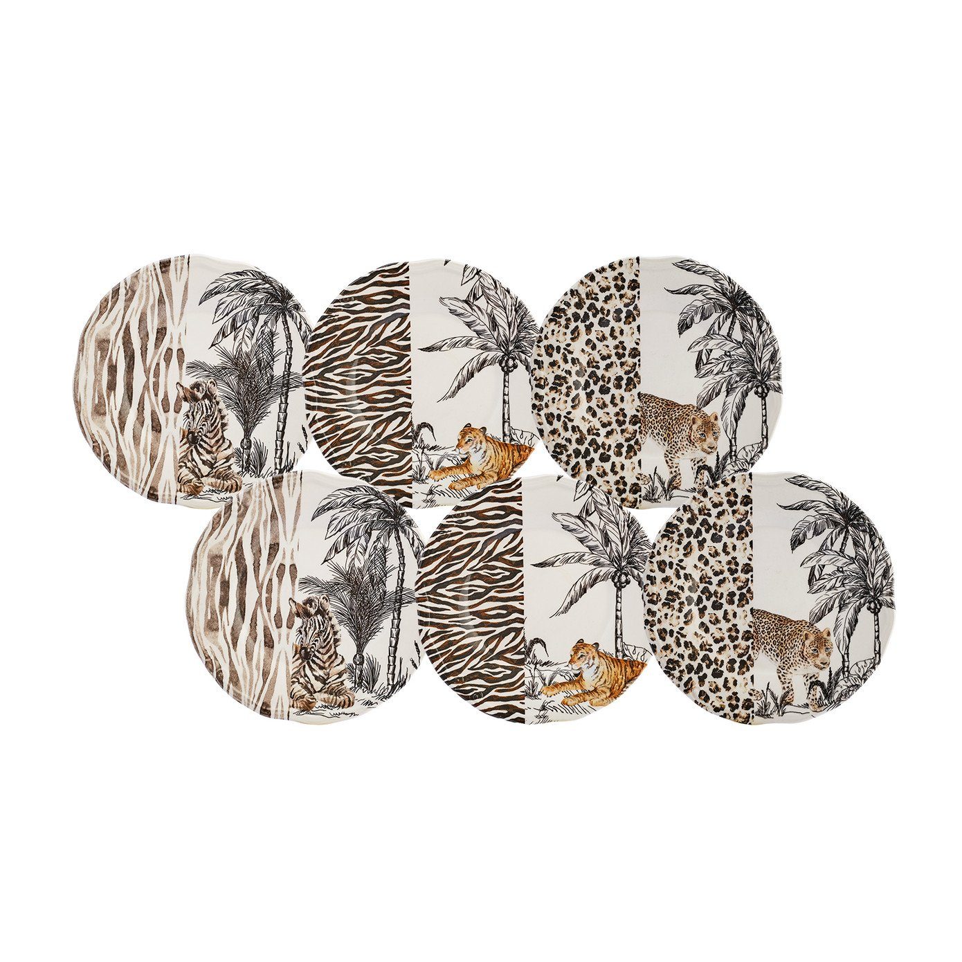 Karaca Dessertteller Amazon Keramik 6 Personen Kuchen Dessert Set 21 cm