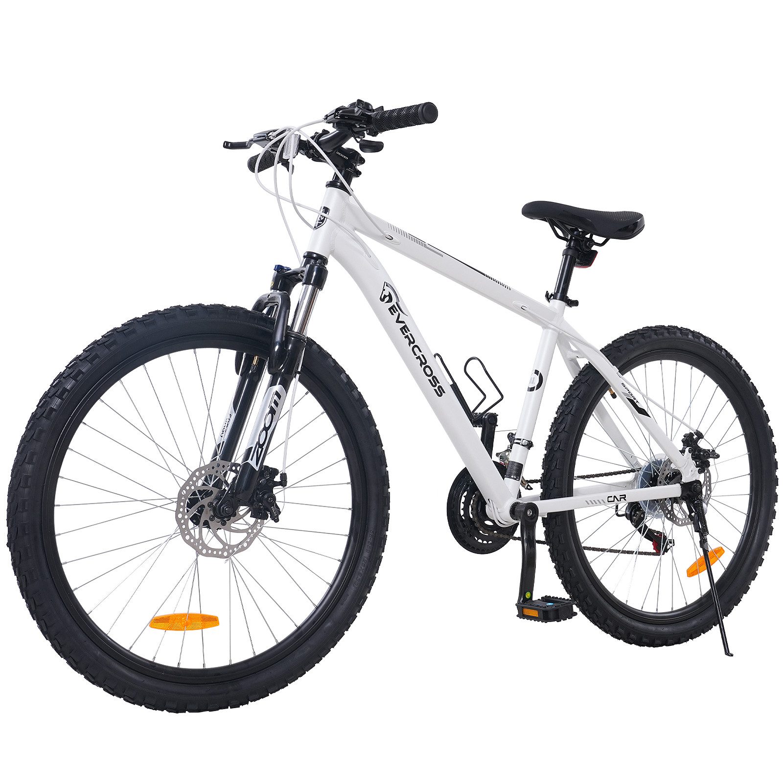 EVERCROSS TECH Mountainbike EM3 Fahrrad 26 Zoll MTB für Damen und Herren, Shimano 21 Gang, 21 Gang, Aluminiumlegierungsrahmen, Scheibenbremse, ab 160cm geeignet