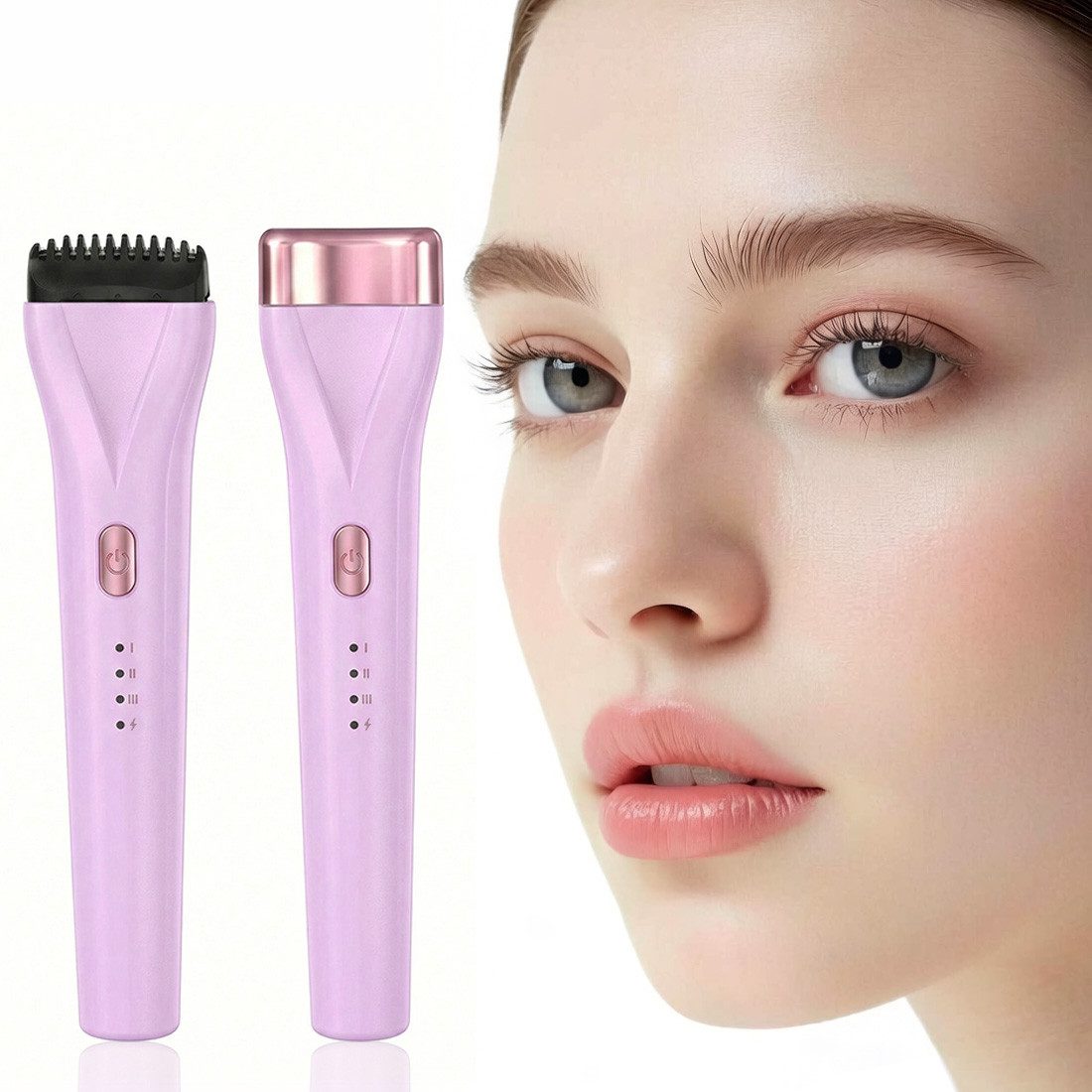 SWGOTA Wimpernzange Beheizter Wimpernwickler mit 3 Temperaturstufen & USB-C Ladefunktion, Elektrischer Wimpernwickler mit Schutzkamm, Schnellheizung & Akku