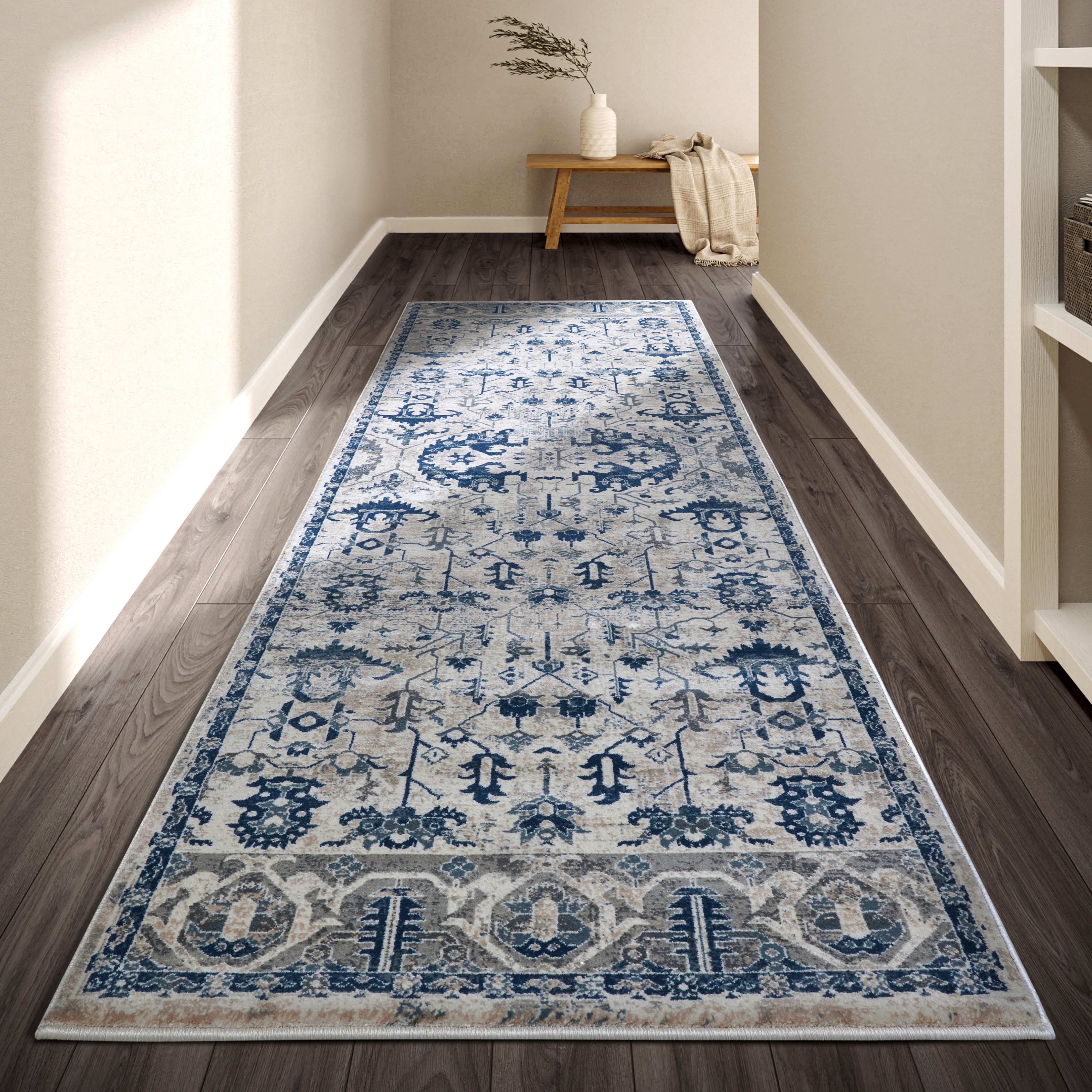 Villeroy & Boch Teppich Emmanuel, rechteckig, Höhe: 11 mm, Läufer, Orient, Wohnzimmer, Schlafzimmer, Klassisch, Kurzflor, Weich