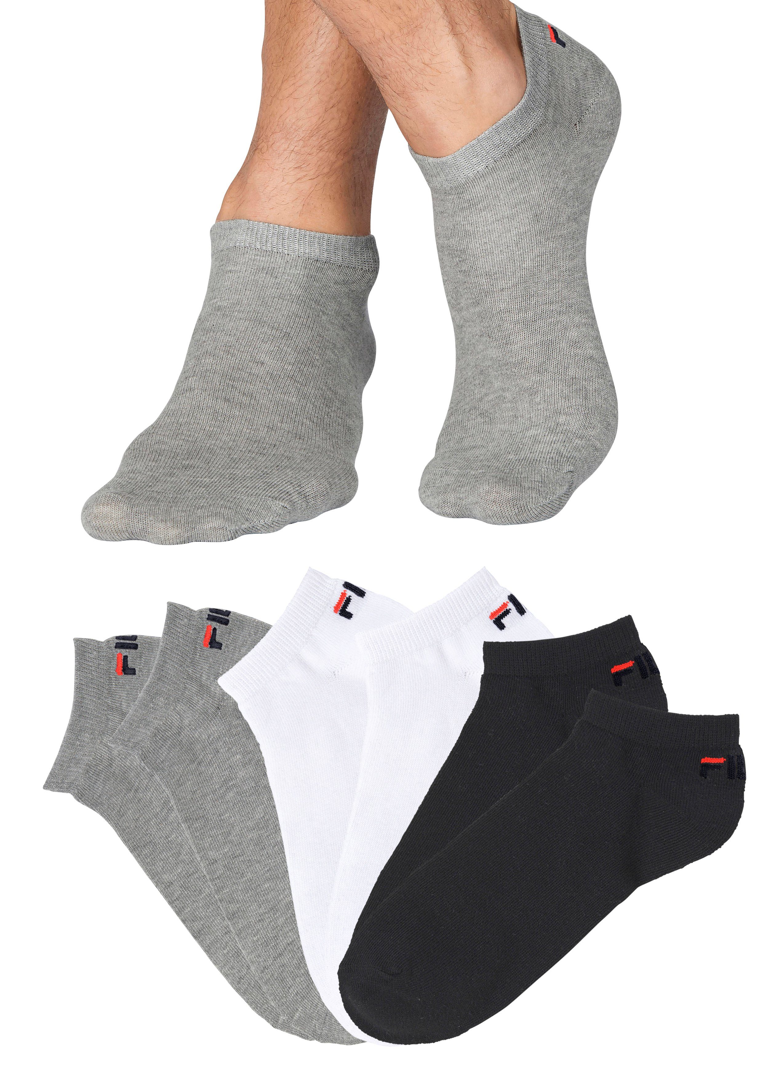 Fila Socken UNISEX INVISIBLE PLAIN SOCKS (6-Paar, 6 Paar) mit eingestricktem Logo