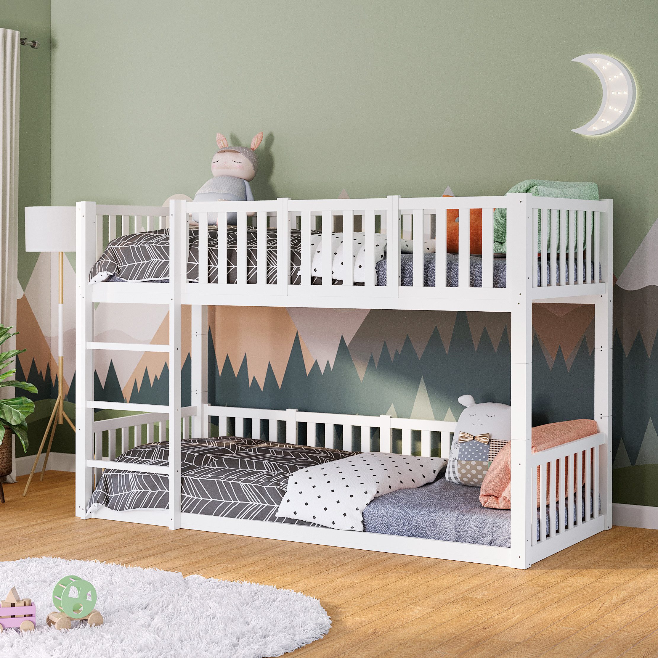 Bellabino Etagenbett Erie, Hochbett umbaubar zu 2 Einzelbetten, aus Kiefer günstig online kaufen