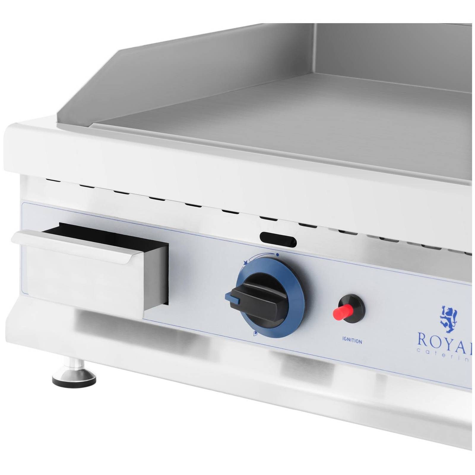 Royal Catering Gasgrill Doppel Griddleplatte 2 x 3100 W glatt Gasbräter 74,5x40cm Propan Butan
