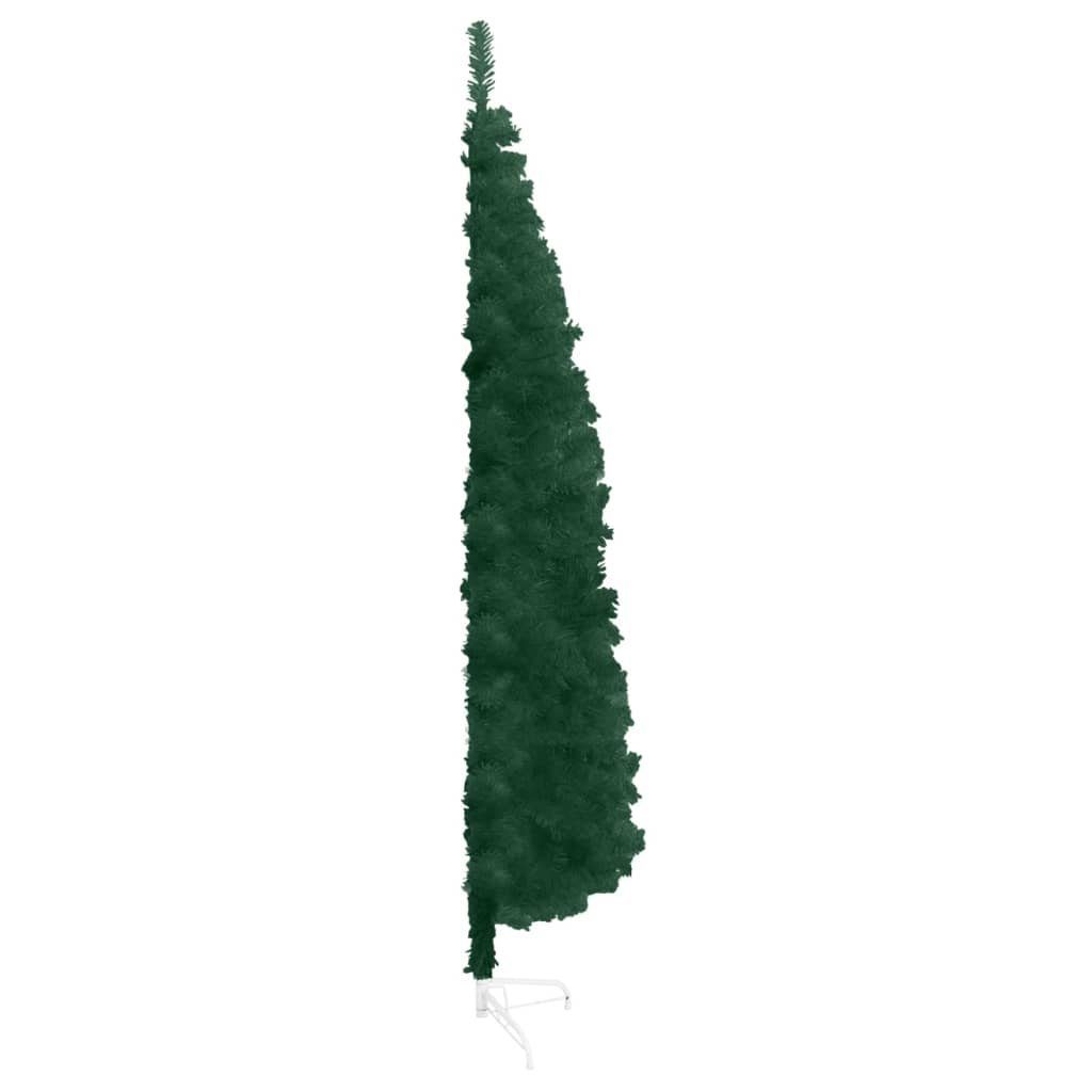 furnicato Künstlicher mit Schlank Weihnachtsbaum Künstlicher Grün Halb-Weihnachtsbaum Ständer 210 cm