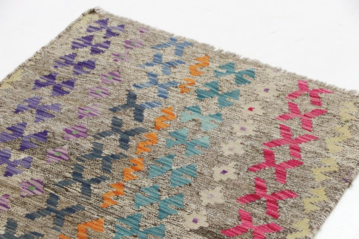 Orientteppich Kelim Afghan 80x106 Handgewebter rechteckig, Nain 3 mm Trading, Höhe: Orientteppich