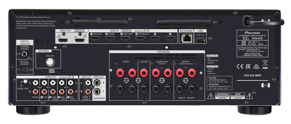Pioneer Pioneer VSX-935 - 7.2 AV-Receiver AV-Receiver
