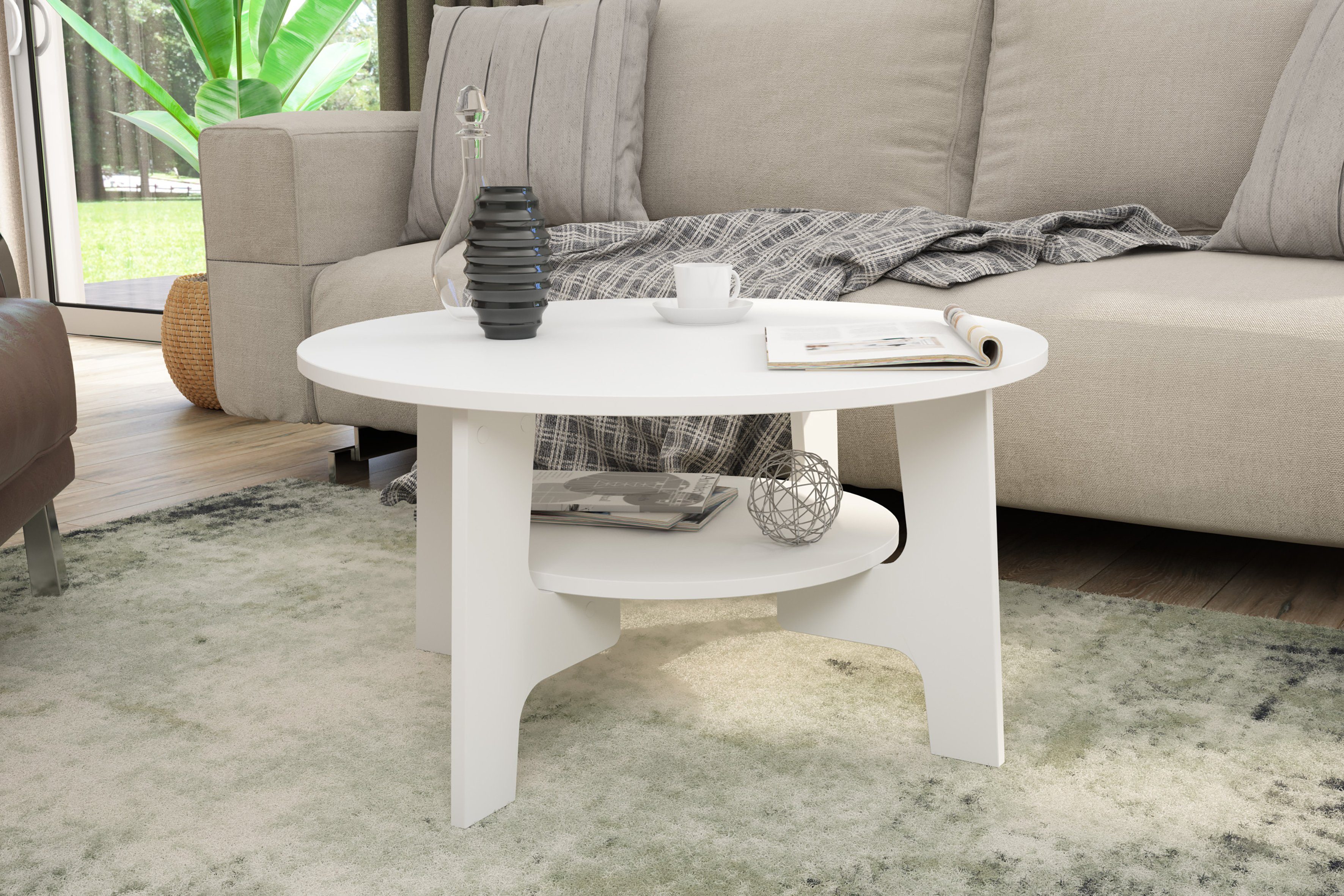 byLIVING Couchtisch Jonny, in verschiedenen Farbausführungen, mit Ablagebod günstig online kaufen