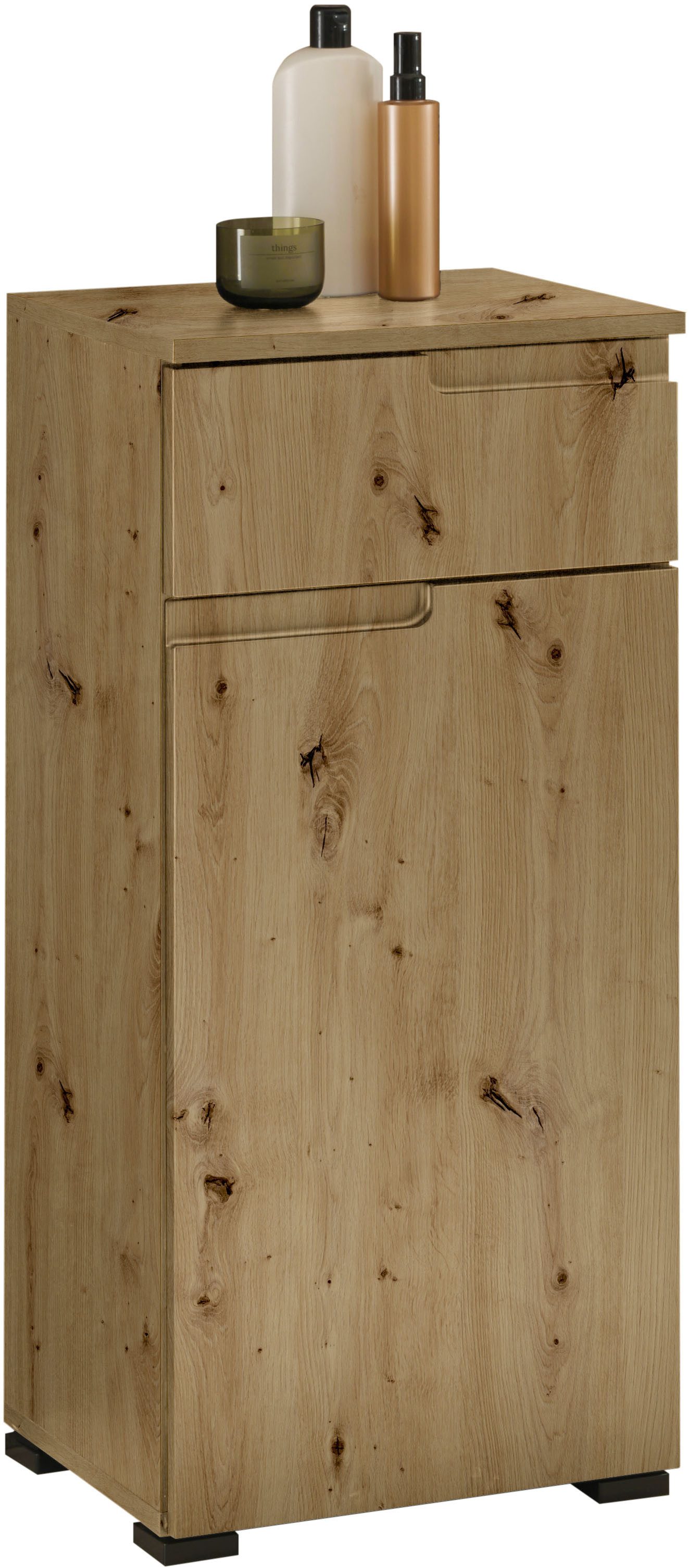 BASIC by Balculina Midischrank Spice, Badezimmerschrank BxTxH 40x85x32 cm (1-St) Breite 40 cm, Griffmulden