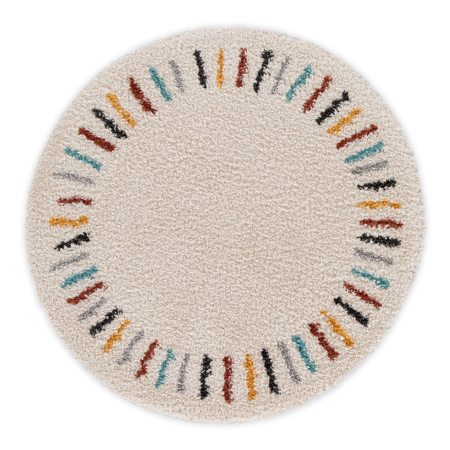 DomDeco Hochflor-Teppich Hochflorteppich Rund ROMI, Serie günstig online kaufen