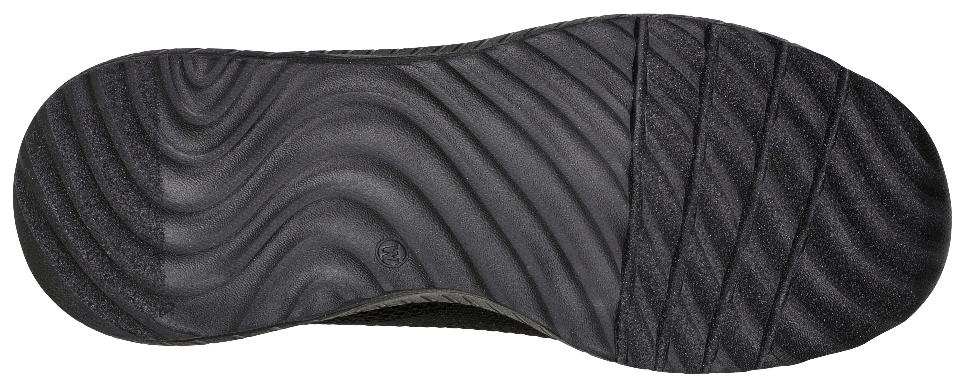 Skechers BOBS SQUAD CHAOS FACE komfortabler OFF Sneaker schwarz mit Innensohle