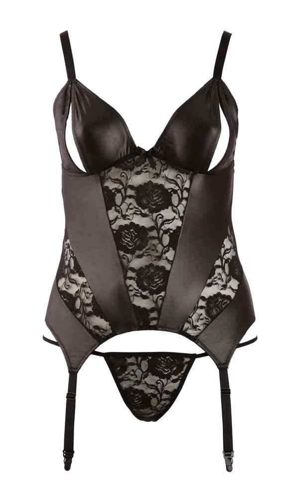 Set: Corsage Strapshemd offen XL - 4XL
