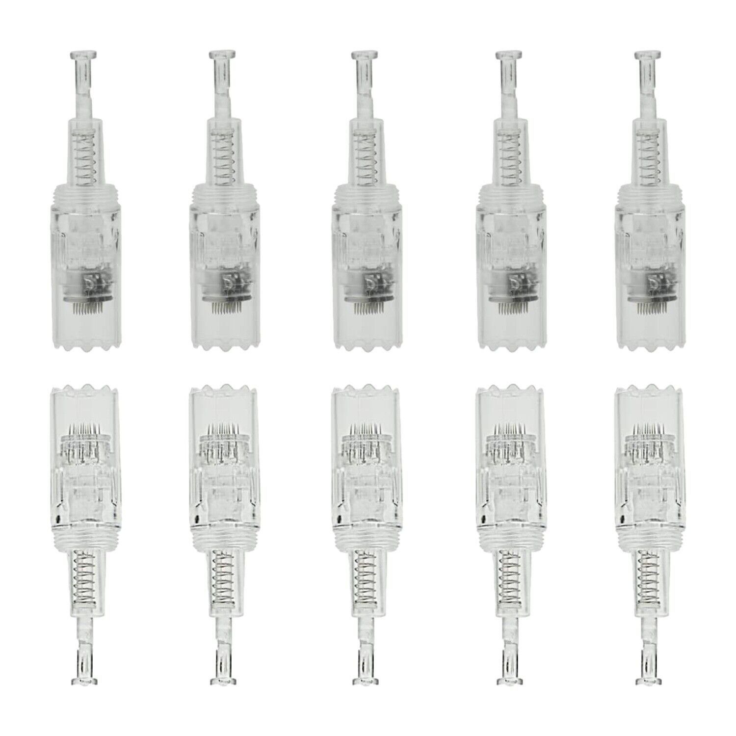 P-Beauty Cosmetic Accessories Dermaroller Microneedling Ersatzköpfe für TBPHP Dermapen Geräte mit Gewinde, 10-tlg.