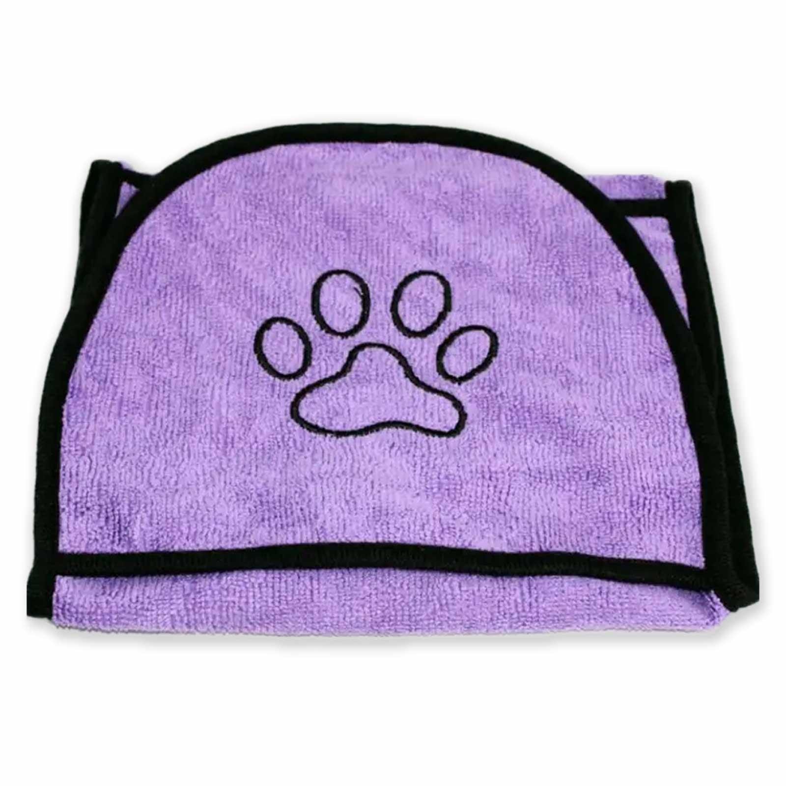 Monkimau Hundebademantel Mikrofaser Hundehandtuch - lila