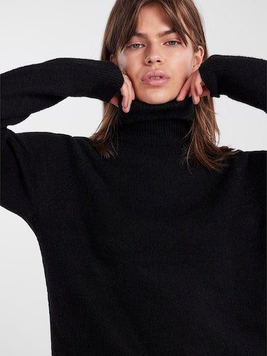 ROLLNECK KNIT pieces Black LS Rollkragenpullover NOOS PCJULIANA BC