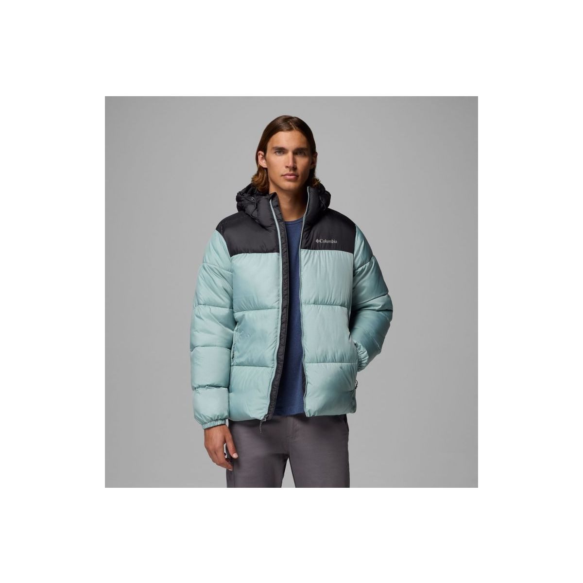 Columbia Steppjacke Puffect II Hooded Jacket Herren-Steppjacke mit wasserabweisendem Material und recycelter