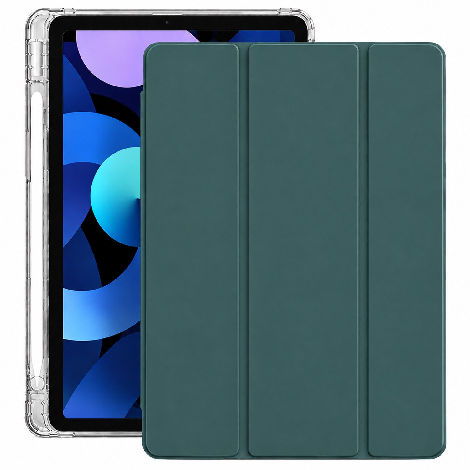 BOOD Tablet-Hülle für iPad 11. Gen 11 Zoll 2025 (A16), iPad 10. Gen 10,9 Zoll 2022 11 zoll, 10,95 zoll, stoßdämpfende transparente Hülle mit Auto‑Sleep‑Wake‑Funktion