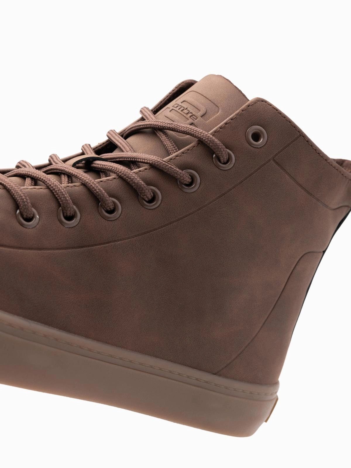 OMBRE Knöchelhohe Herren-Turnschuhe mit Gummisohle Schnürschuh – Bild 4 von 5