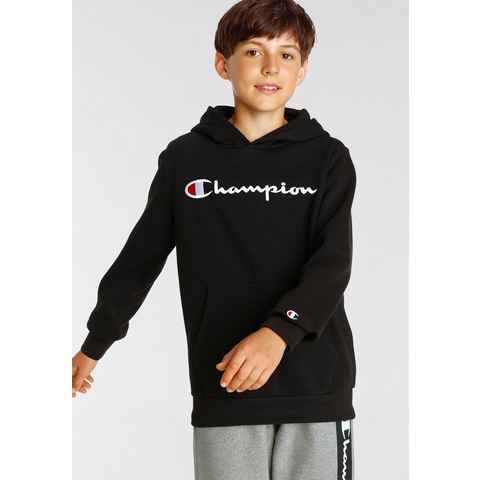 Champion Sweatshirt Classic Hooded Sweatshirt large Logo - für Kinder