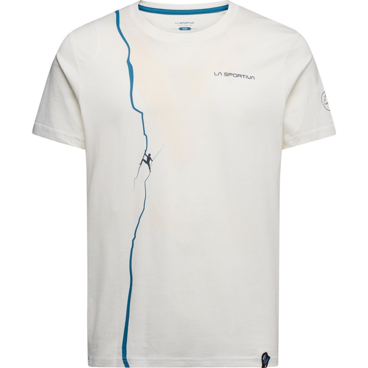 La Sportiva Kurzarmshirt Route T-shirt Men Herren T-Shirt aus Baumwolle, ideal für Klettern, Laufen und Reisen