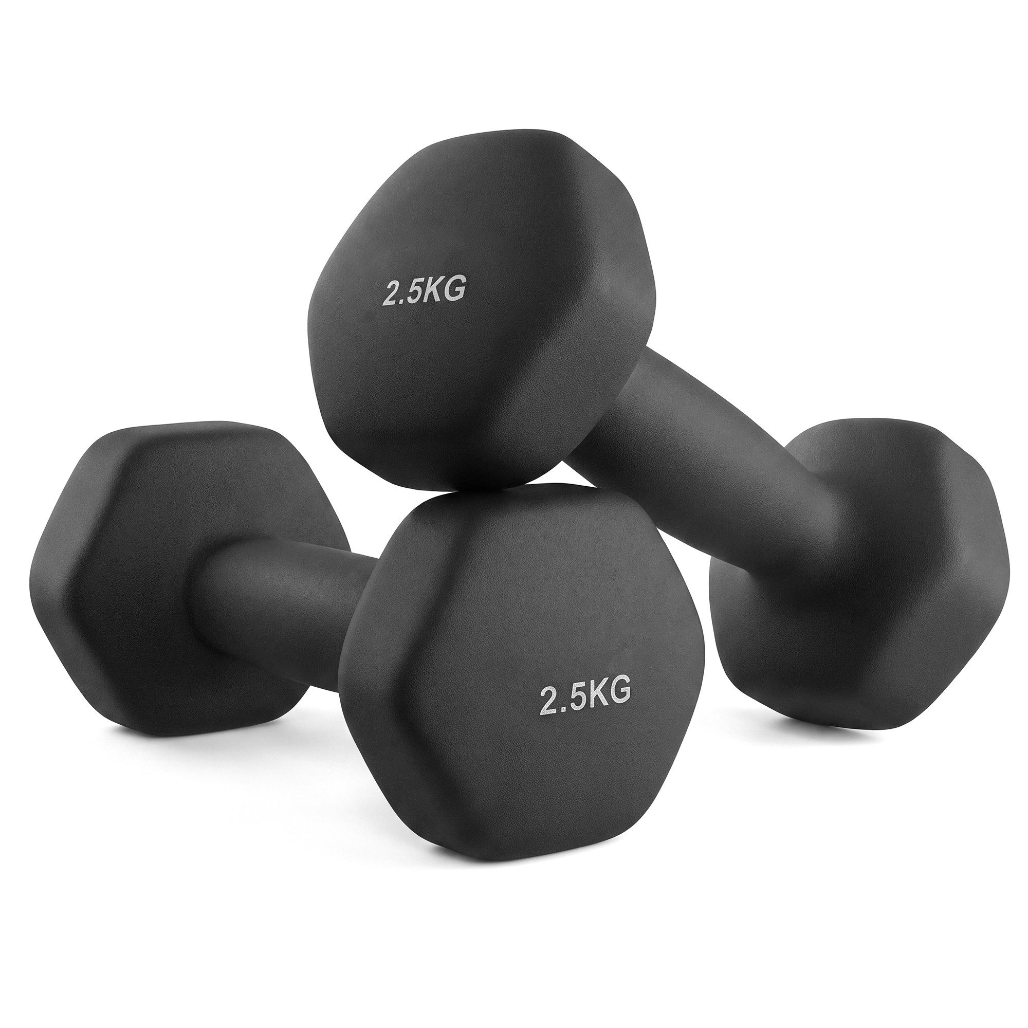 SONGMICS Kurzhantel Hantelset, Kurzhanteln, Hexagon, Neopren-Beschichtung, für Zuhause, (2er Set Neopren-Beschichtung, Hantelset, Kurzhanteln, Hexagon), 1KG-2KG-3KG-4KG-5KG Krafttraining, Workout, Fitnesstraining