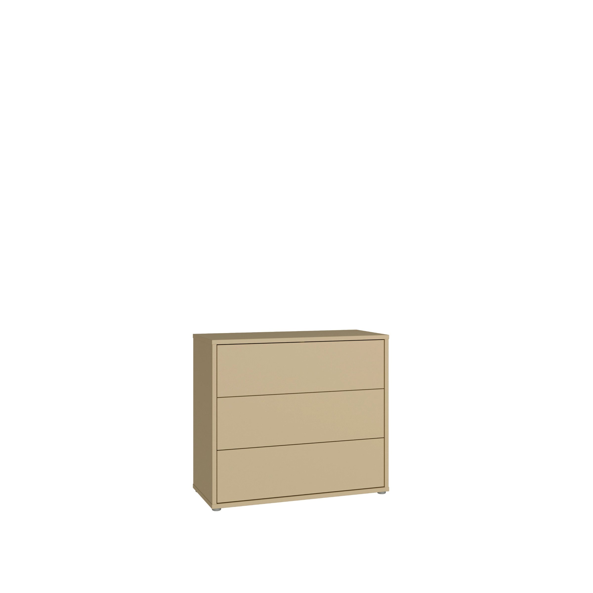 PREISBRECHER Kommode ALICE SPRINGS, in Buttergelb - 94,8x83,1x41,5cm (BxHxT)