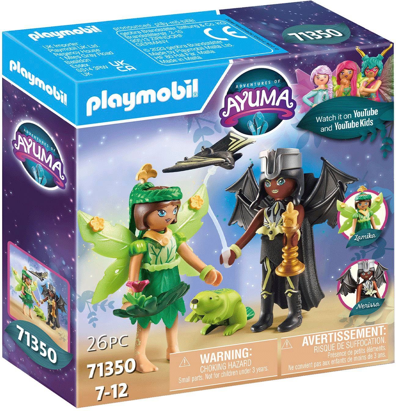 Playmobil® Konstruktions-Spielset Forest Fairy & Fairy St), Seelentieren Adventures Ayuma, of (26 Made mit Bat in Europe (71350)