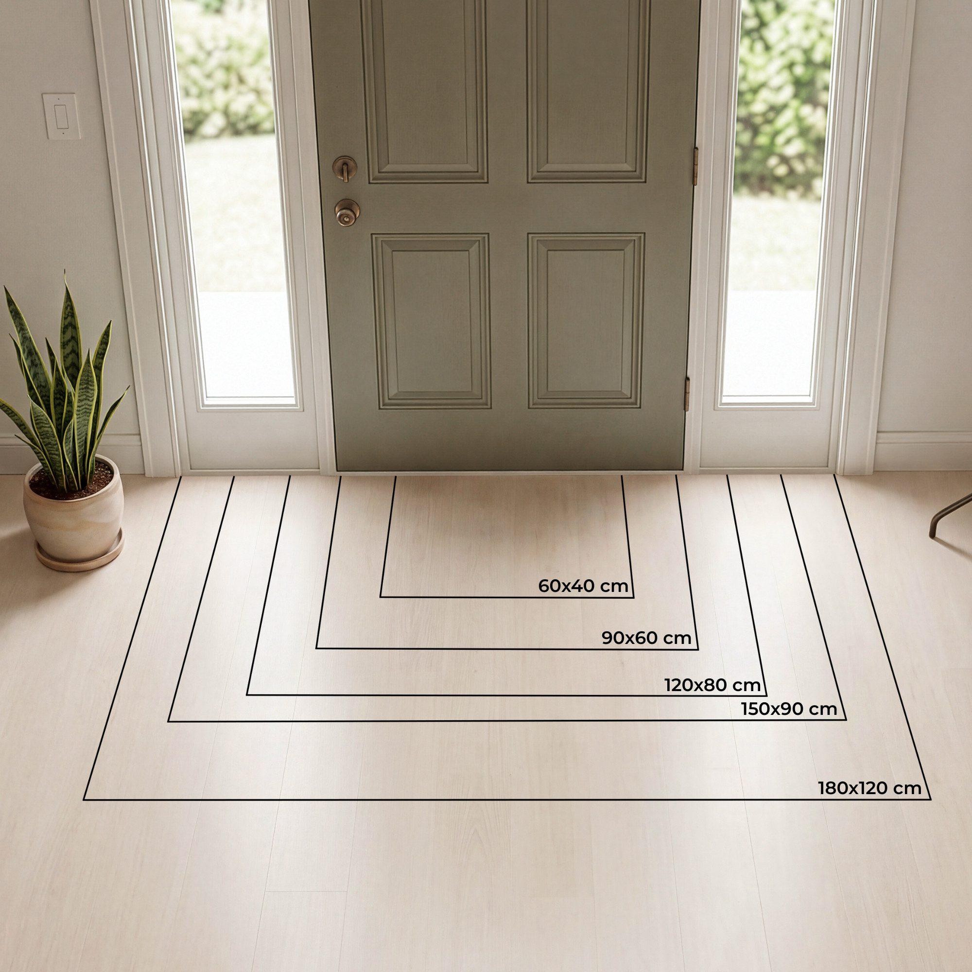 MuchoWow Fußmatte Marmor – Muster – Beige – Stein – Abstrakt, Rechteckig, innen Schmutzfangmatte, Tür, Schmutzfänger Flur, Teppich 60x40 cm – Bild 5 von 5