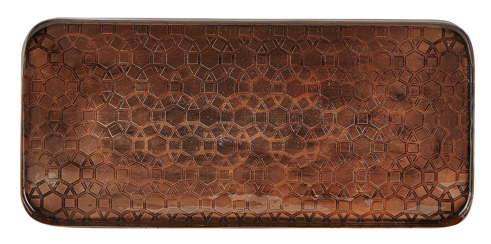 Villa Collection Denmark Servierplatte Iron Copper Platte 30 x 15 cm, Metall, (Platten)