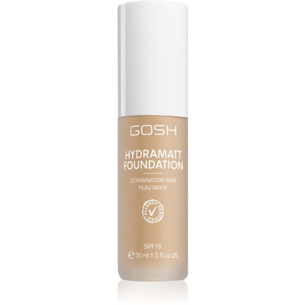 GOSH Make-up HYDRAMATT Make-up Unterlage SPF15 #006-mittel leicht- neutral 30 ml