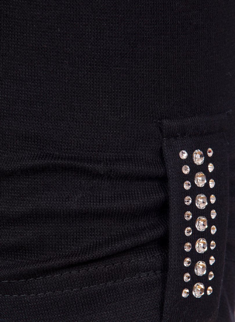 Trigema Leggings TRIGEMA Leggings 7/8 mit Kristallsteinen (1-tlg)