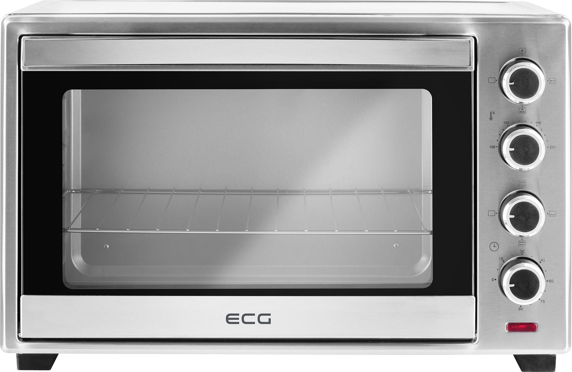 ECG Minibackofen ET 20482 Stainless, 4 Einstellungsmodi für den Ofen- und Grillmodus