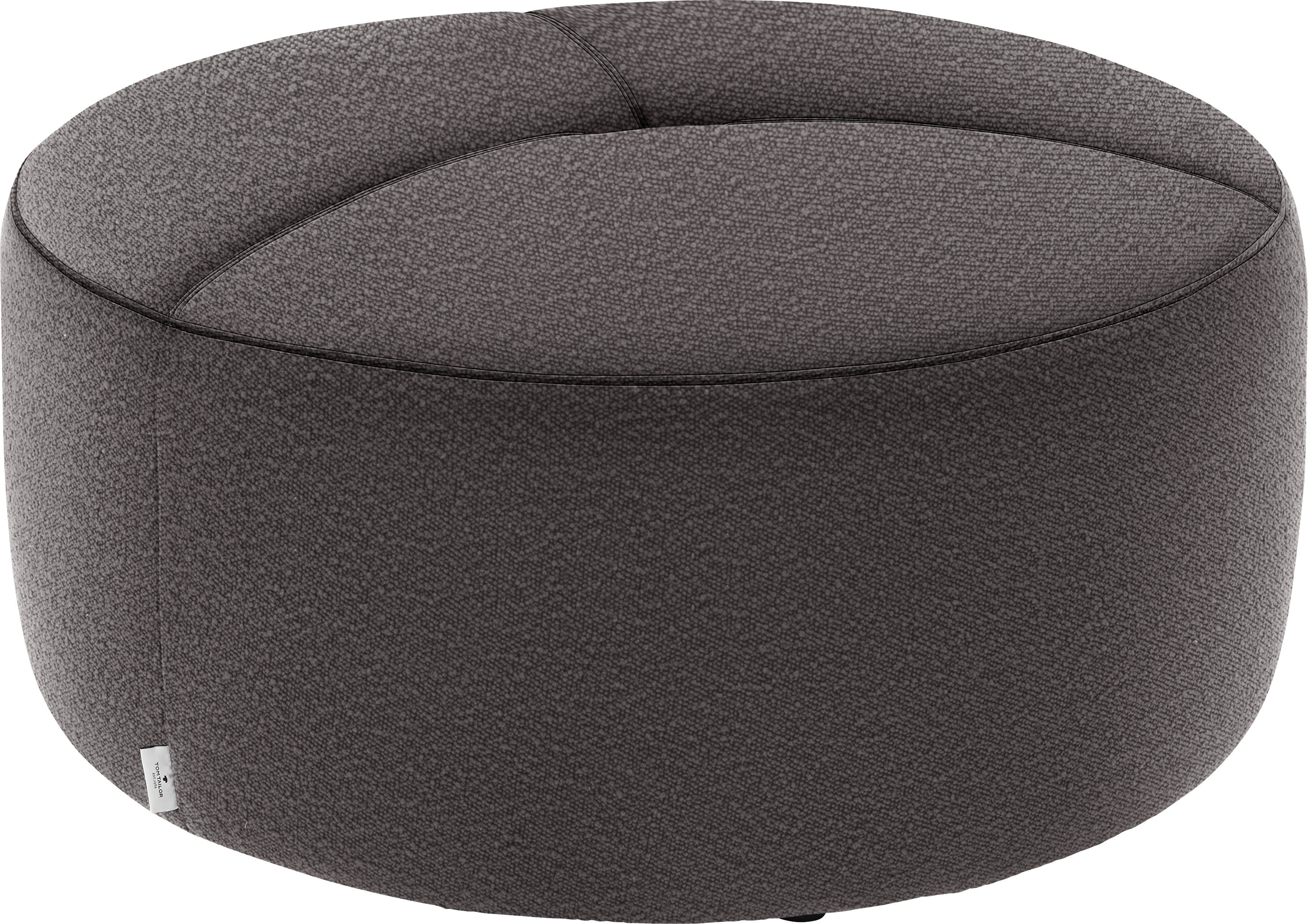 PURE, 90 DROP Pouf im TAILOR ø cm Steppung mit TOM Sitz, HOME