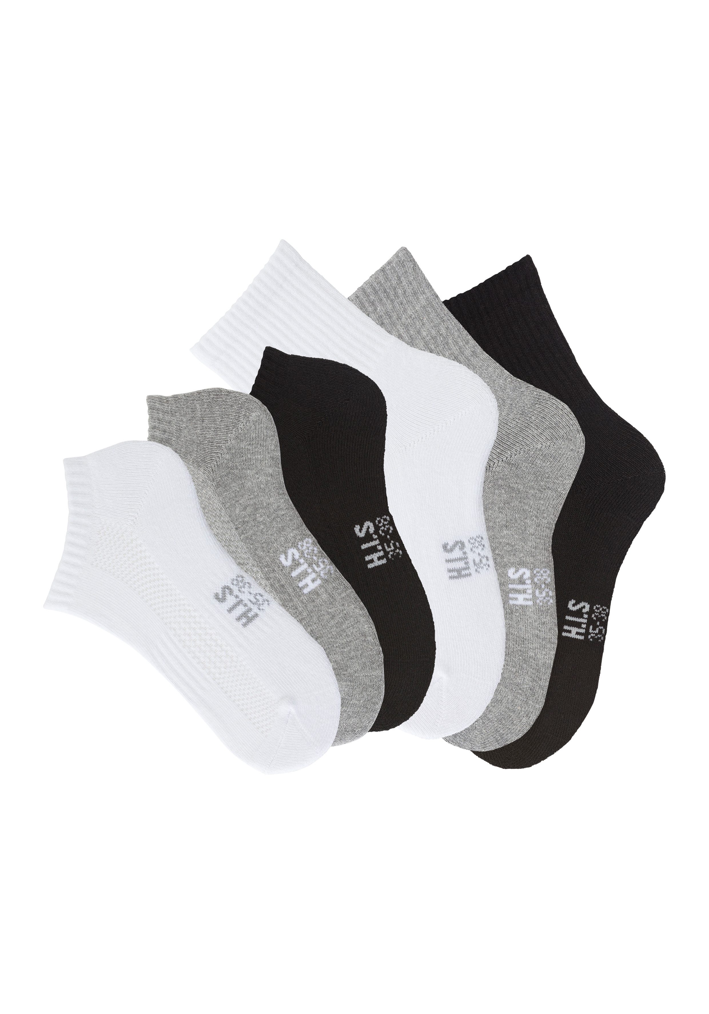 H.I.S Sportsocken (Packung, 6-Paar) Fitness Pack mit zwei Längen in einer P günstig online kaufen