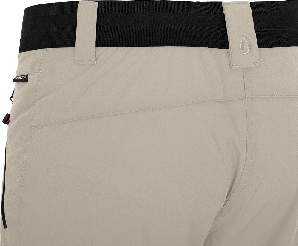 Bergson Outdoorhose VIDAA COMFORT Damen Wanderhose, leicht, elastisch, Kurzgrößen, beige