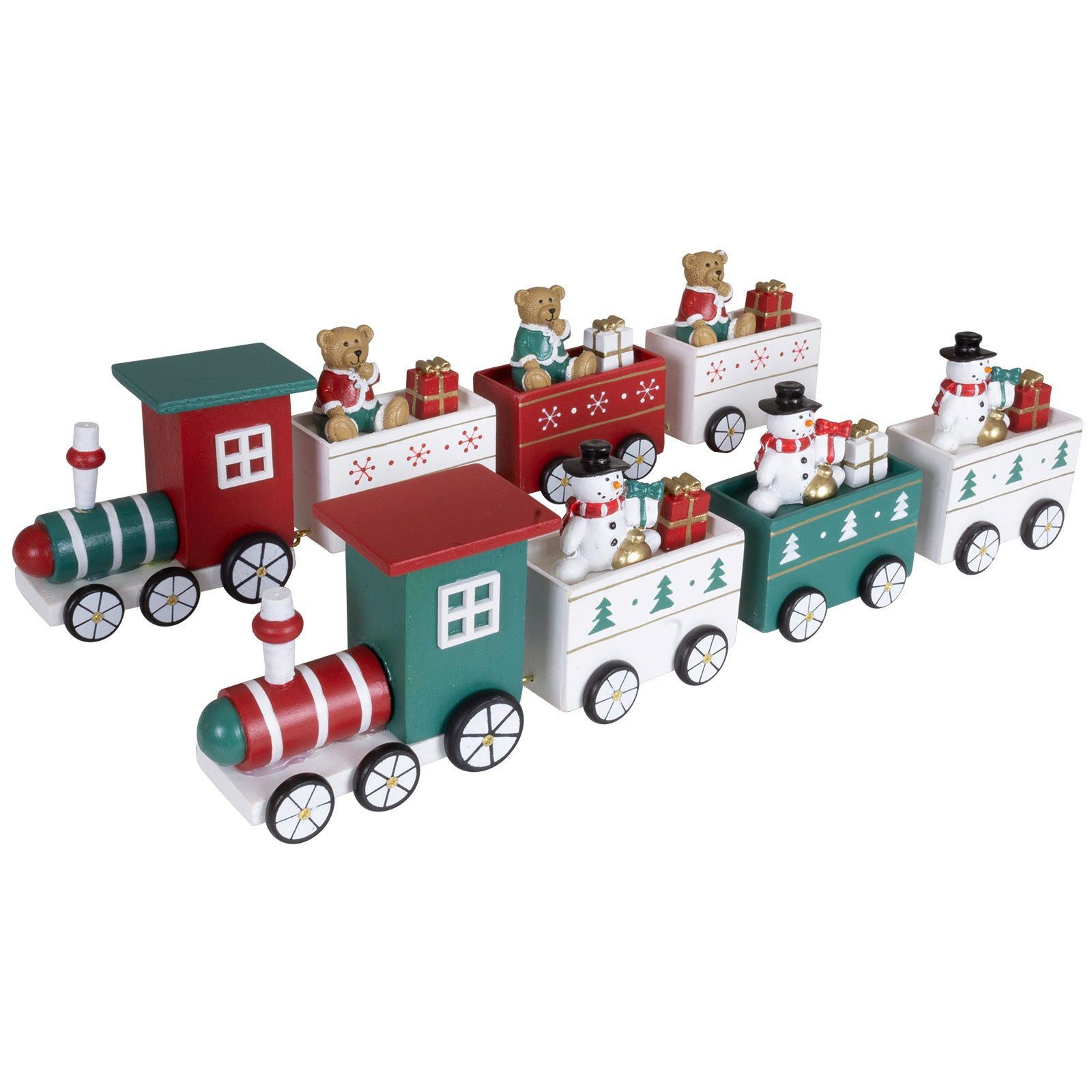 Dekoobjekt Weihnachten Holzeisenbahn 36cm