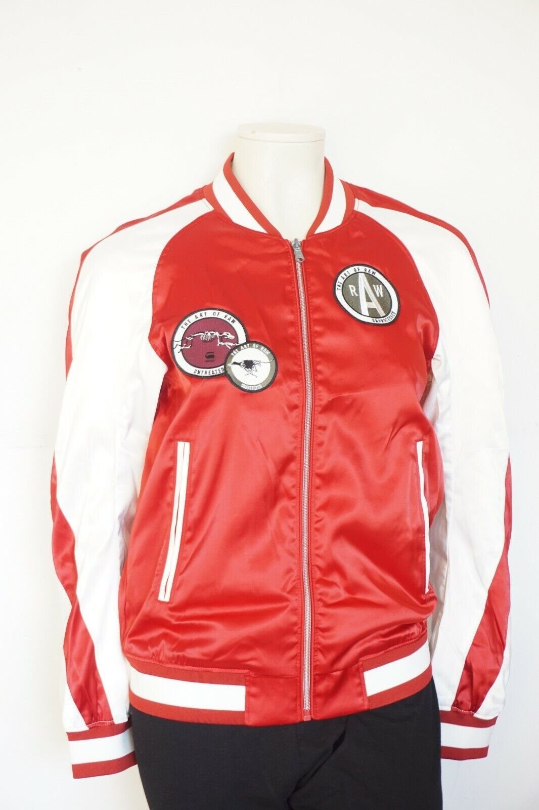 G-STAR Bomberjacke G-star Raw ARC 3D Tuka Embro Bomberjacke Damen Jacke Rot/Weiß