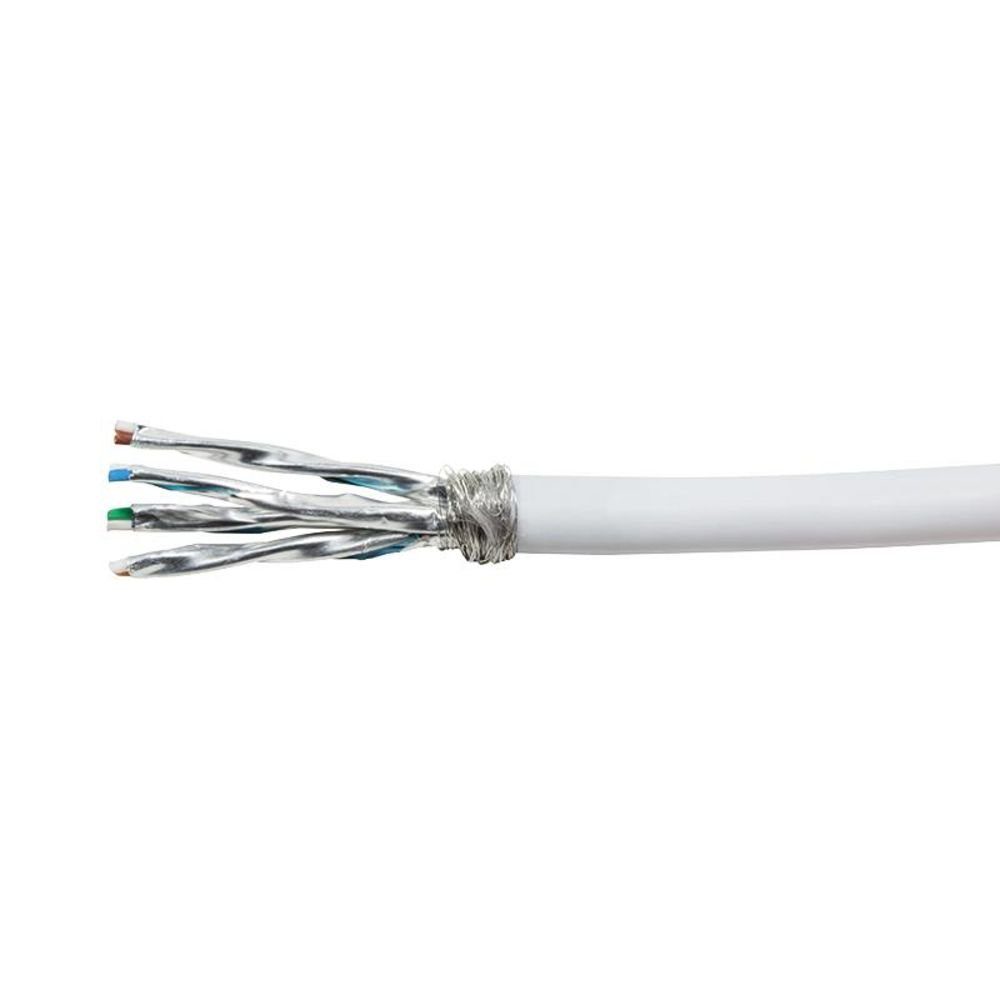 LogiLink CPV0041 Netzkabel, RJ-45 (Ethernet), RJ-45 (Ethernet) (10000 cm), Patchkabel, 100 m, Cat.7, S/FTP PrimeLine, LSZH Mantel, weiß