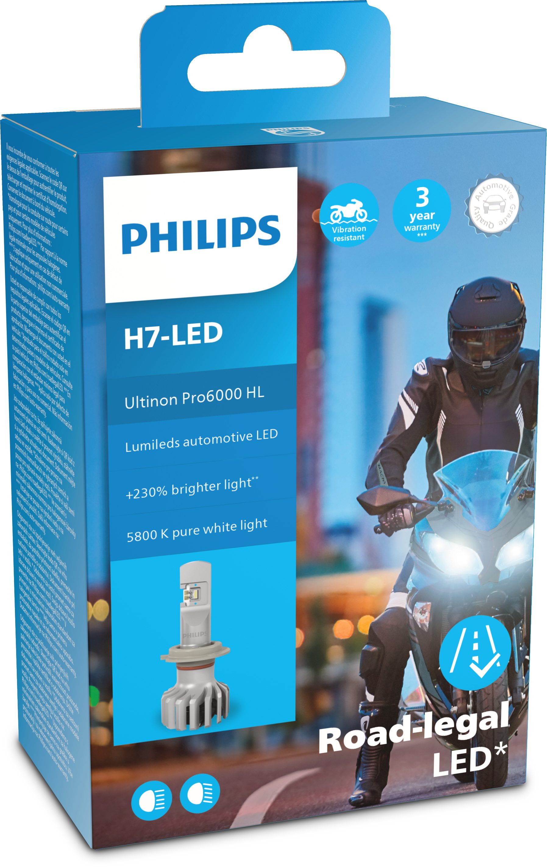V Philips Pro6000 12 Philips Ultinon LED-Leuchtmittel 20 H7 LED W (1er Faltschachtel)