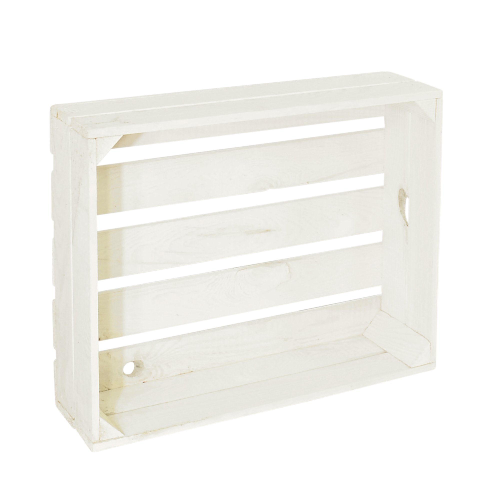CHICCIE Holzkiste Holzregal 50x40x15cm - weiß günstig online kaufen