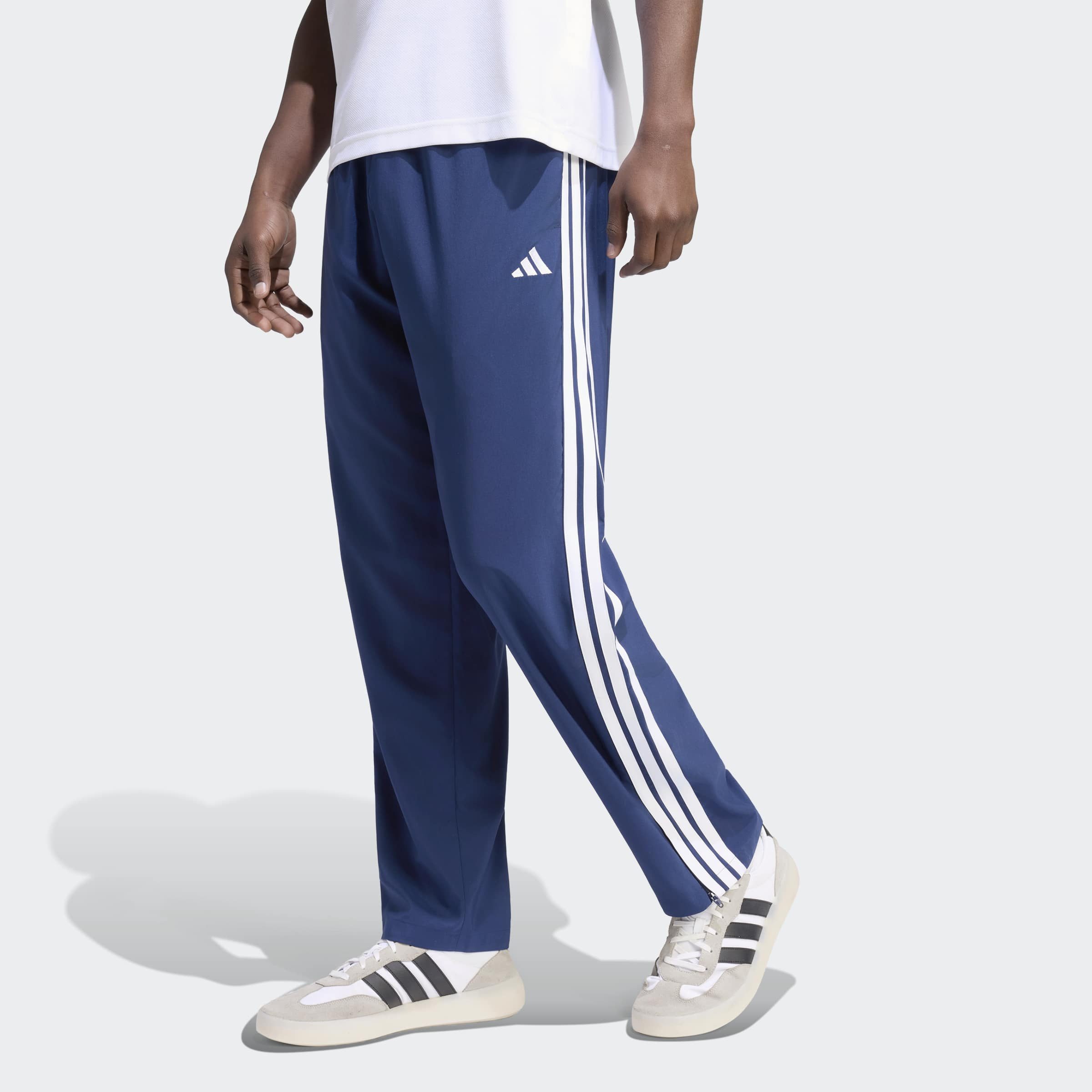 adidas Sportswear Sporthose ESSENTIALS 3-STREIFEN STANFORD LITE WOVEN TAPERED OPEN HEM