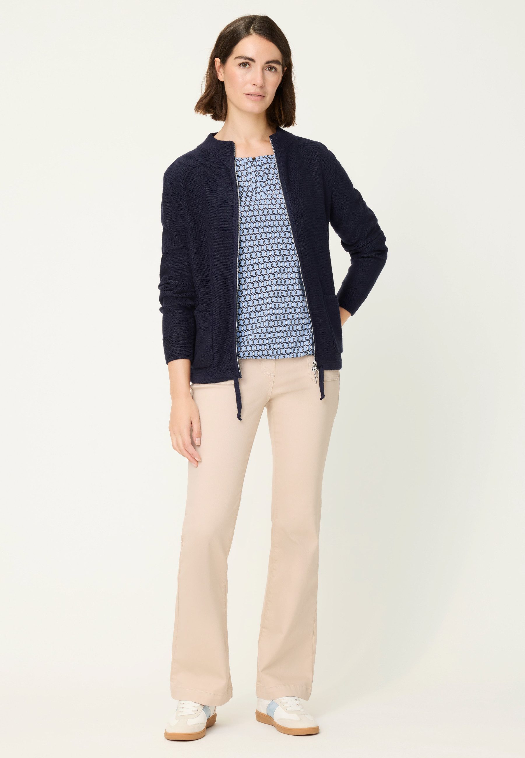 Olsen Tunikashirt mit Allover-Dessin und Tunikaausschnitt – Bild 4 von 5