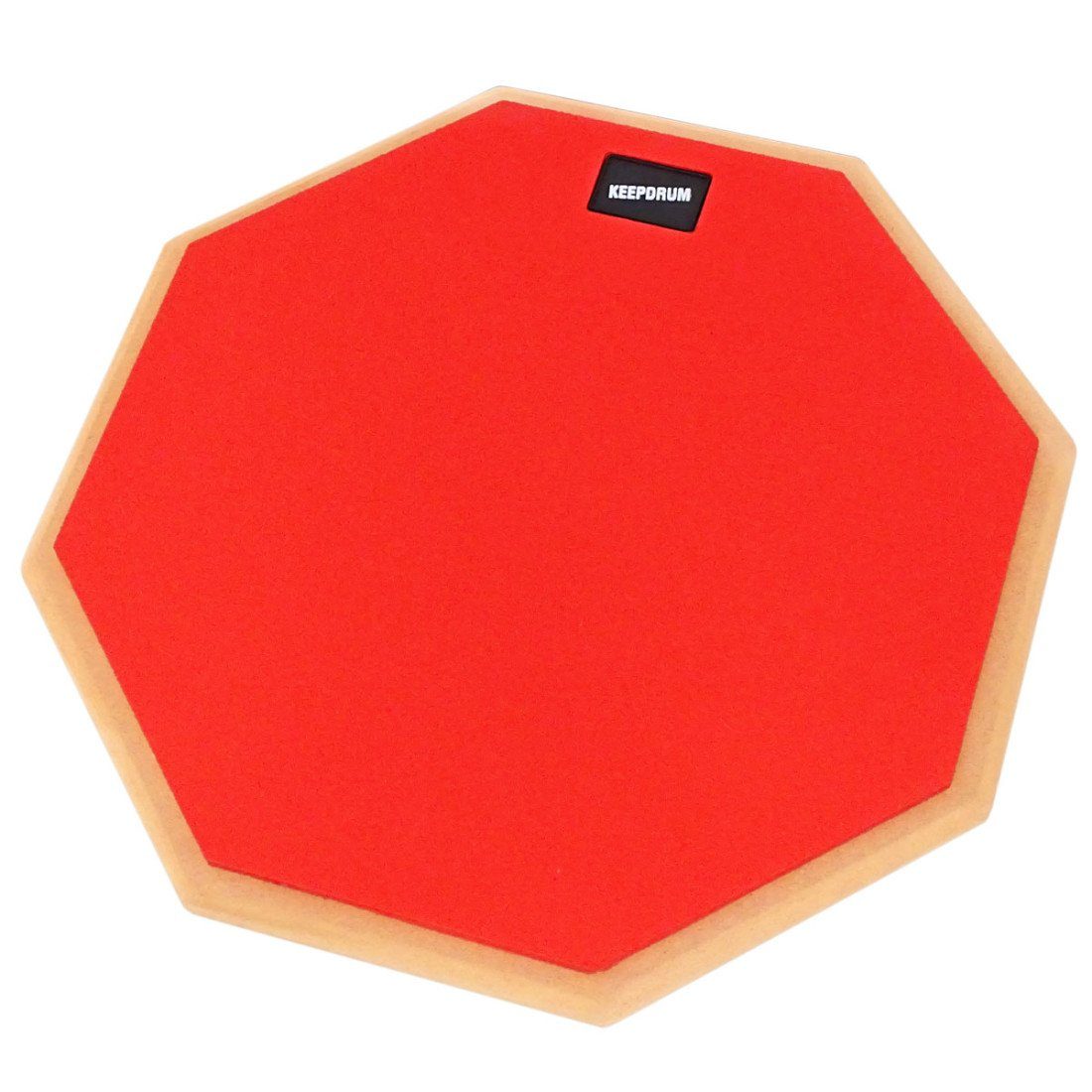 keepdrum Schlagzeug keepdrum DP-RD12 Drum Practice Pad Rot Übungspad 12