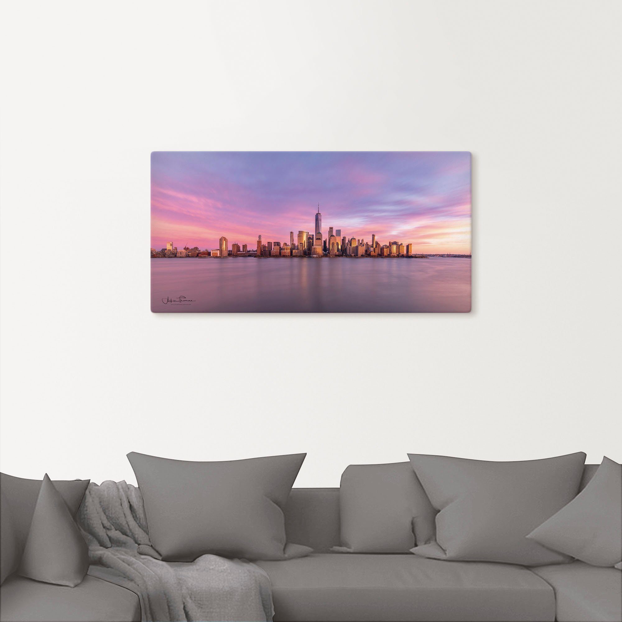 versch. St), oder York als Skyline, Poster (1 Manhattan Größen New Wandbild in Wandaufkleber Alubild, Leinwandbild, Artland