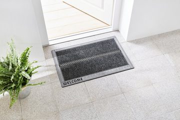 Fußmatte SE Clean Palace, Home2Fashion, rechteckig, Höhe: 8 mm, Schmutzfangmatte, mit Spruch, robust, In- und Outdoor geeignet
