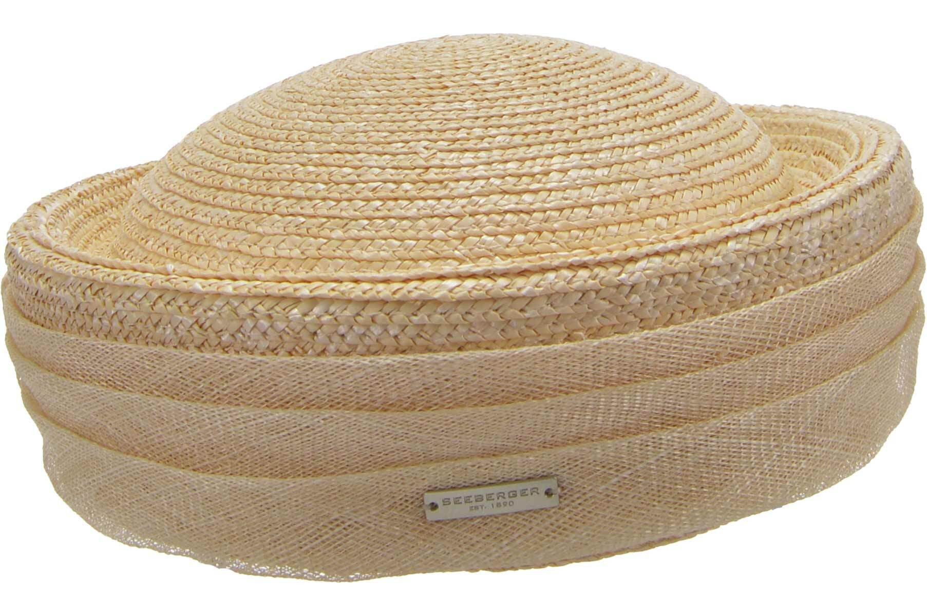 Seeberger Strohhut Strohborte Käppchen mit Sinamaygarnitur 55714-0